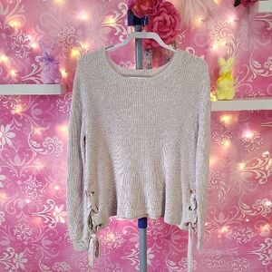 Women's Cream Knit Sweater